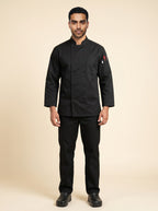 3/4 Sleeve Chef Coat Black 