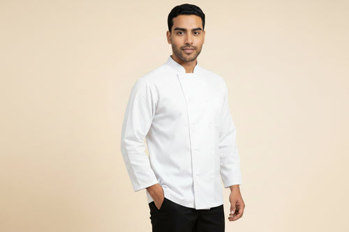 3/4 Sleeve Chef Coat White 