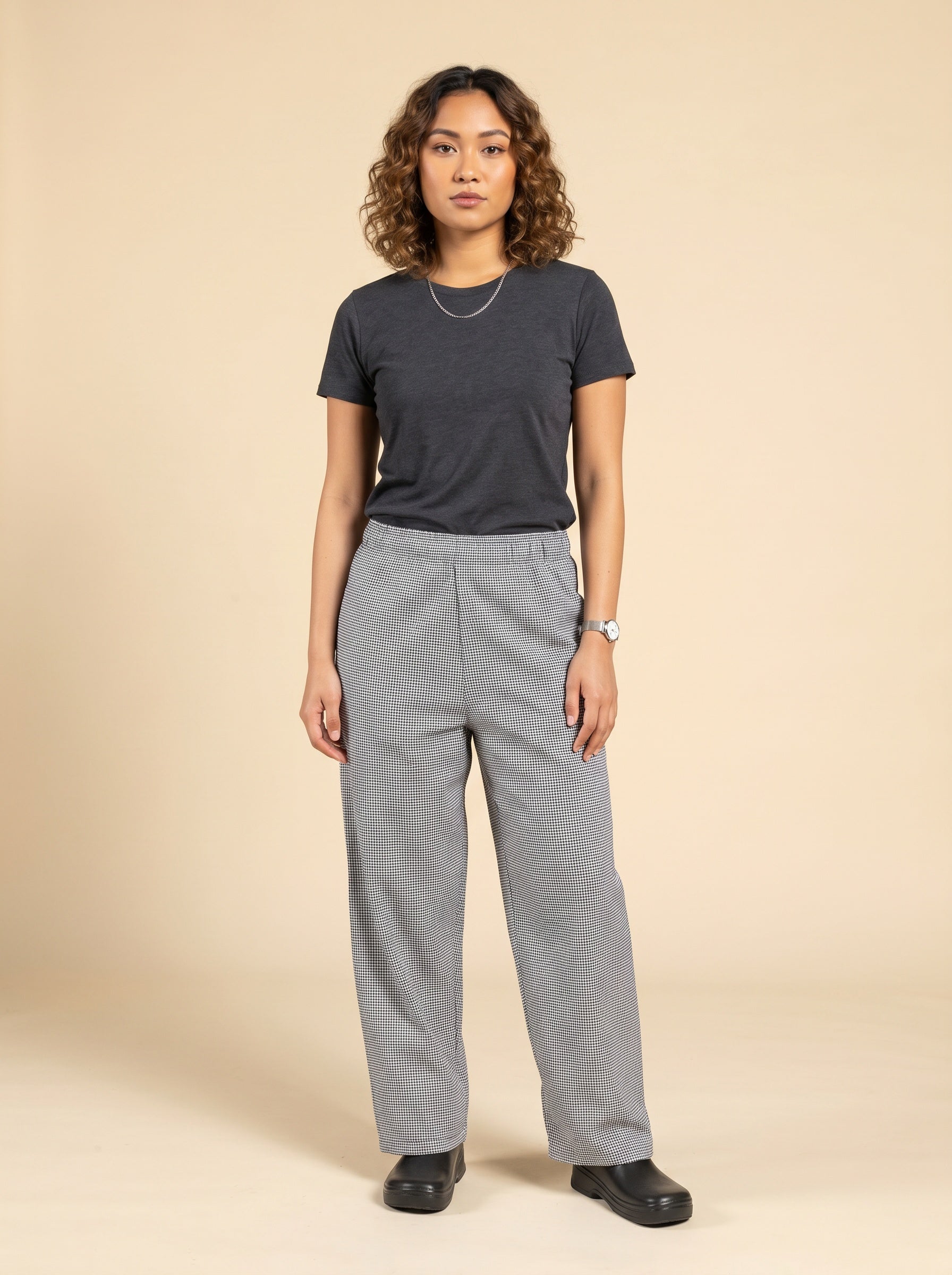 7302 Cotton Classic Chef Pant Houndstooth