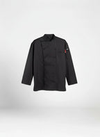 Barbados Pro Vent Chef Coat Black Flat