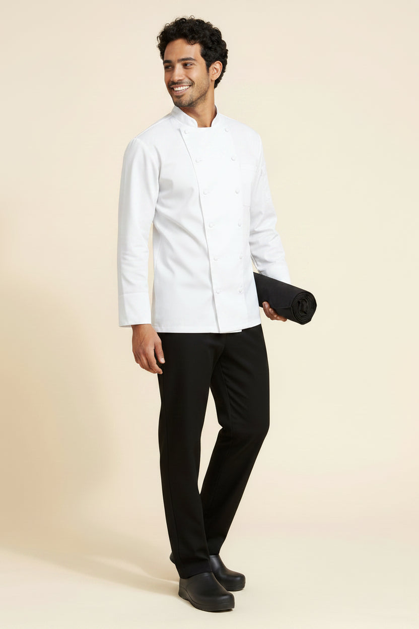 Barbados Pro Vent Chef Coat White