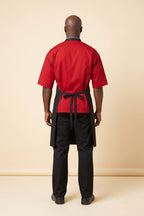 Black 3 Pocket Bib Apron Front