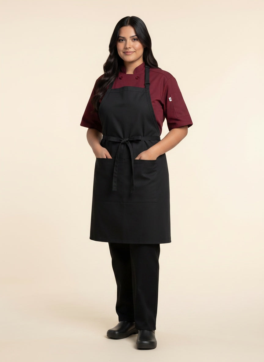 Black Butcher Apron Front 2
