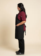 Black Butcher Apron Side