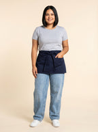 Black Waist Apron with 3 Pockets