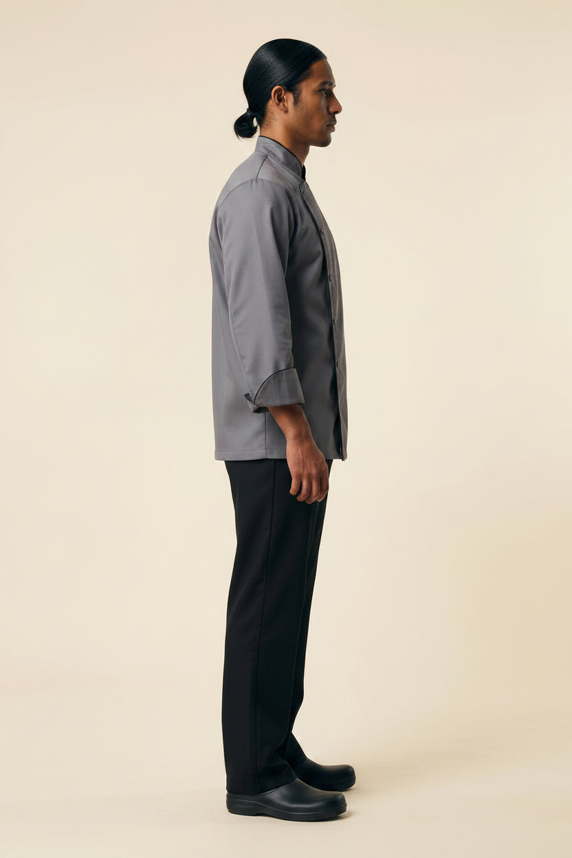 Bordeaux Chef Coat Gray