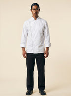 Bordeaux Chef Coat White 