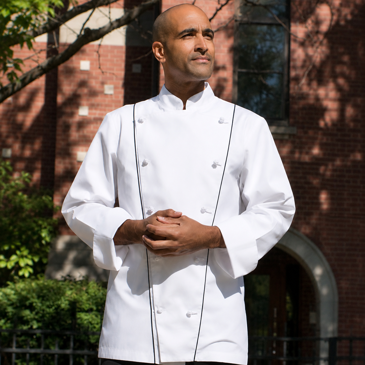 Build Your Own Corded Chef Coat Culinary Classics White