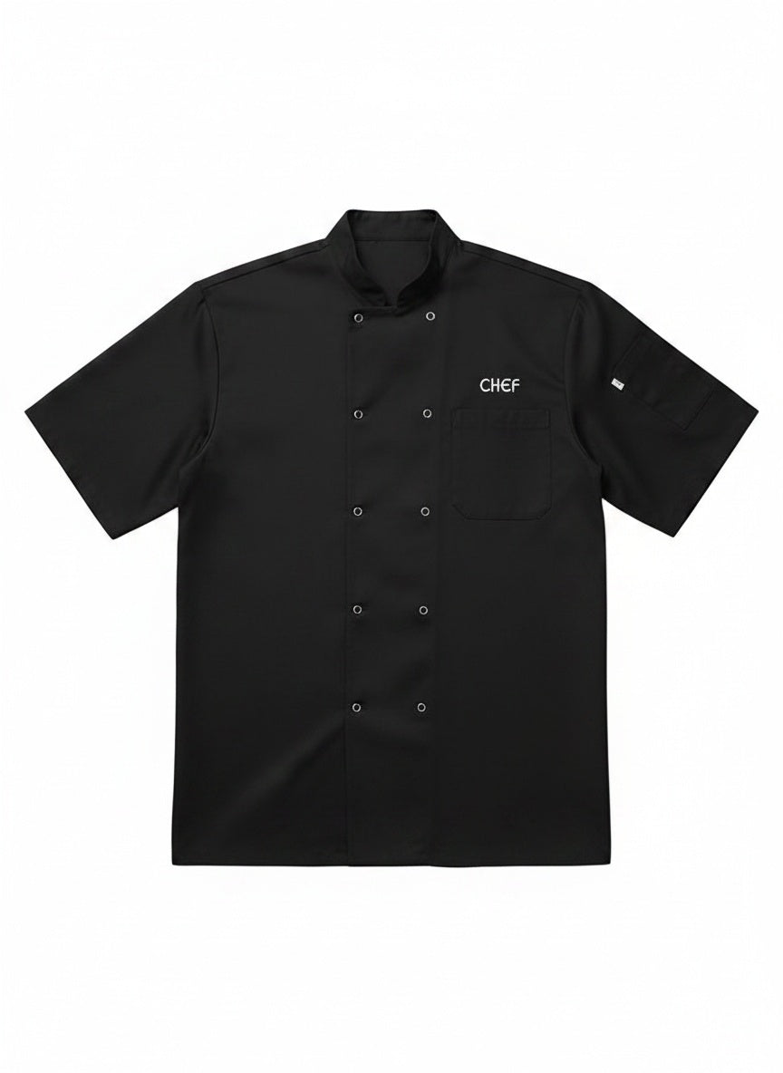 CHEF Embroidered Shirt BLACK