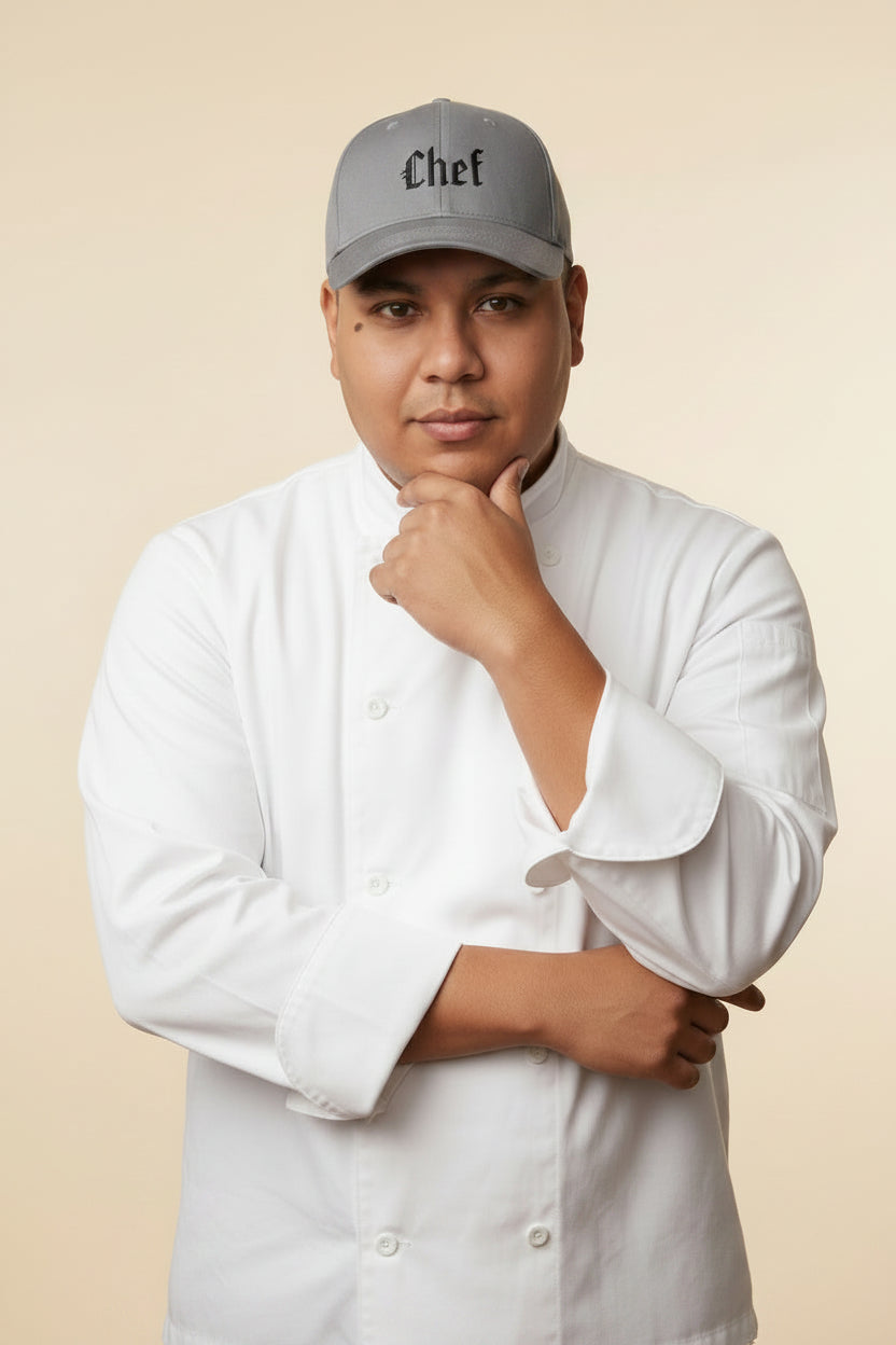 Chef Baseball Hat Grey