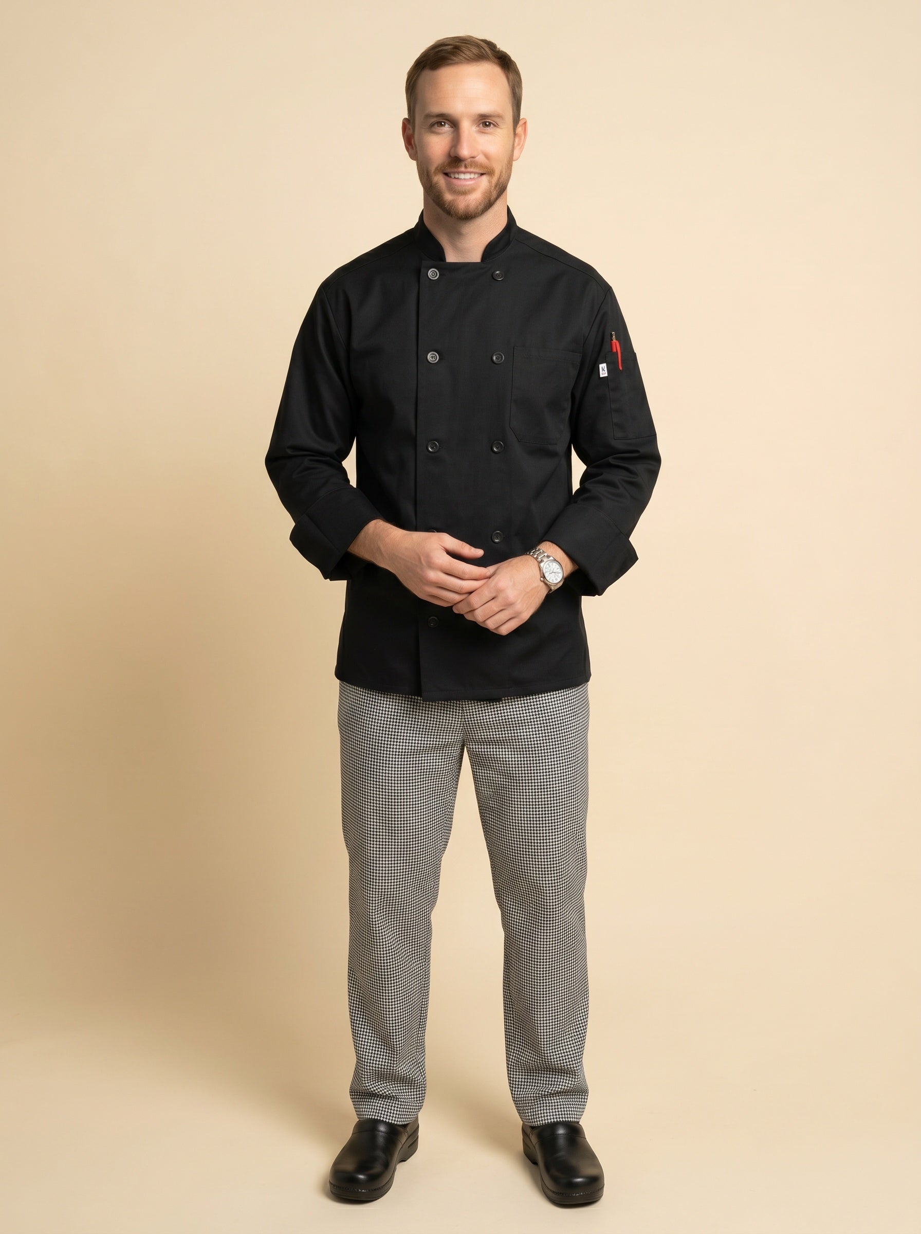 Classic Chef Coat Black 