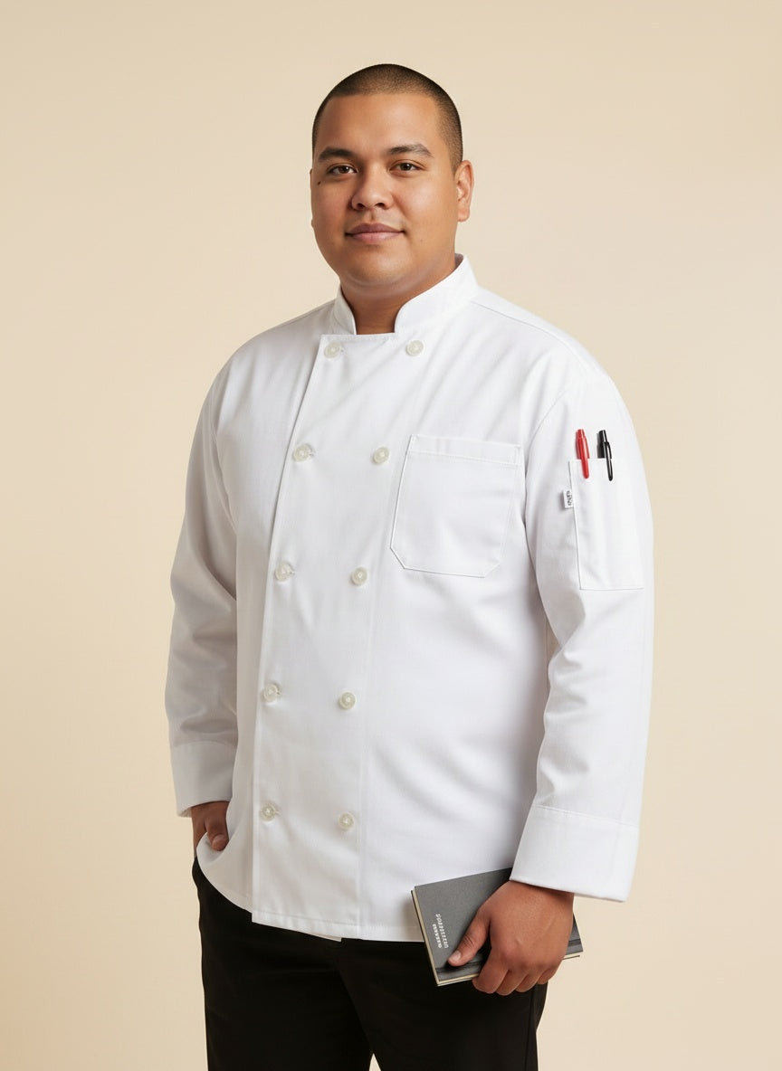 Classic_Chef_Coat_White 2