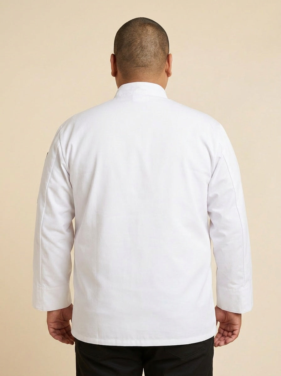 Classic_Chef_Coat_White Back