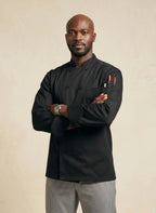 Classic Knot Chef Coat Black 
