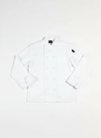 Classic Knot Chef Coat White Flat Lay