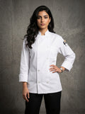 Classic Poplin Chef Coat White