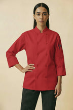 Classic_Poplin_Pro_Vent_Chef_Coat_1197_Red