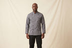 Corded Chef Coat Gray