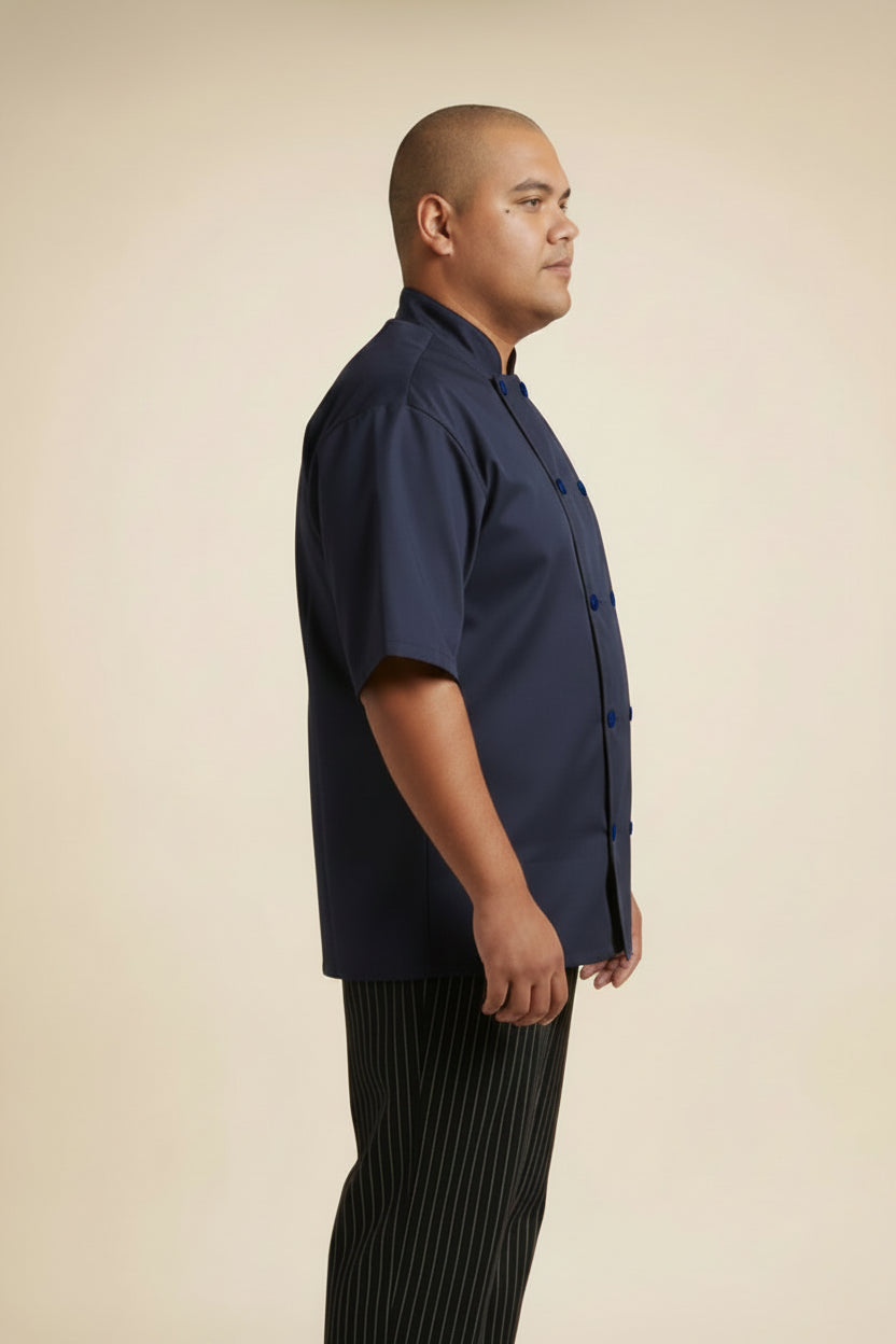 Delray Pro Vent Chef Coat Navy