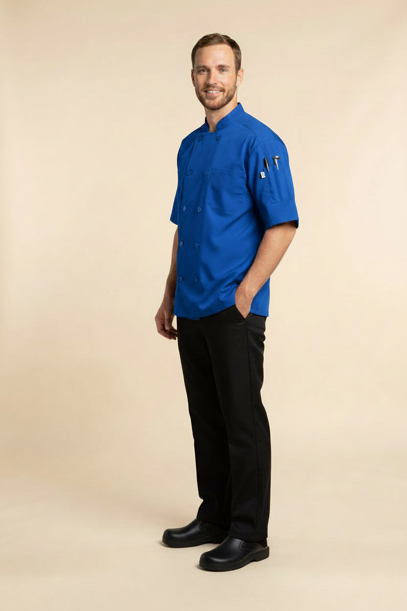 Delray Pro Vent Chef Coat Royal