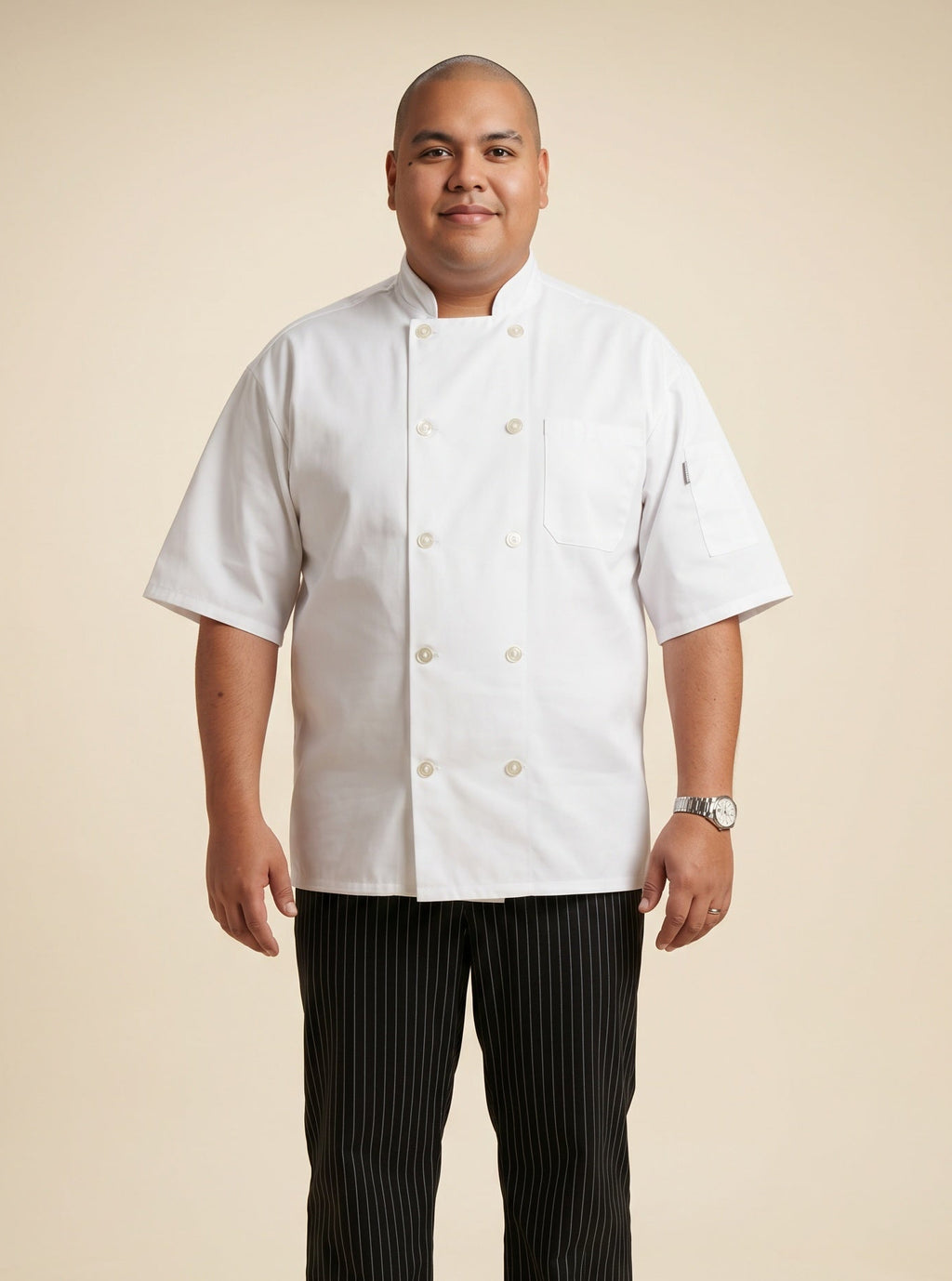 Delray Pro Vent Chef Coat White