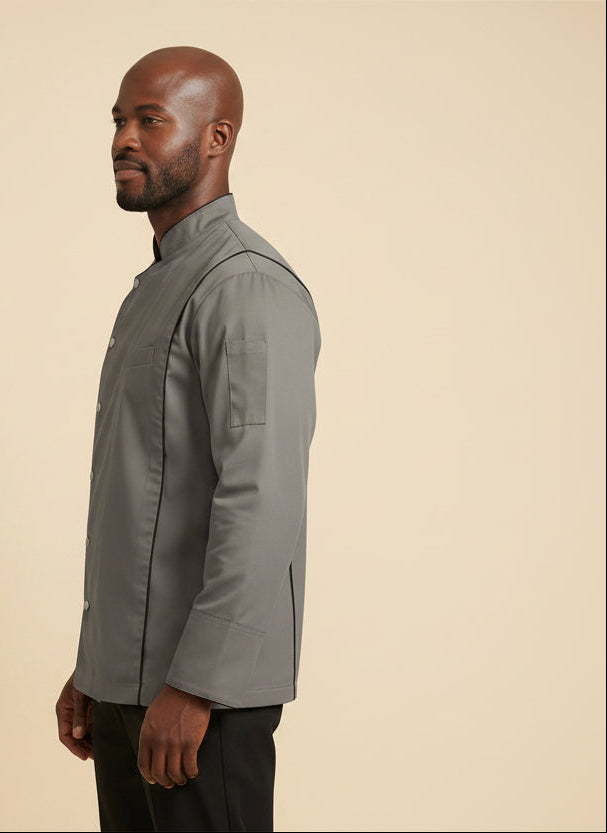 Milan Chef Coat Gray