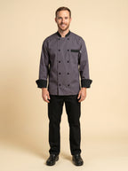 Newport Contrast Trim Coat Gray
