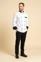 Newport Contrast Trim Coat White