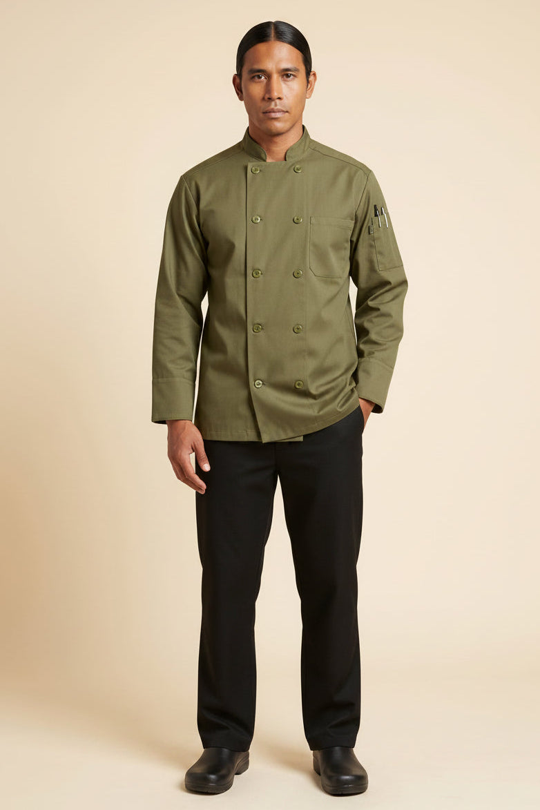 Orleans Chef Coat Olive