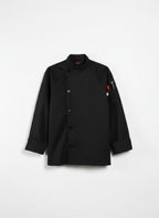 Rio Chef Coat Black Flat