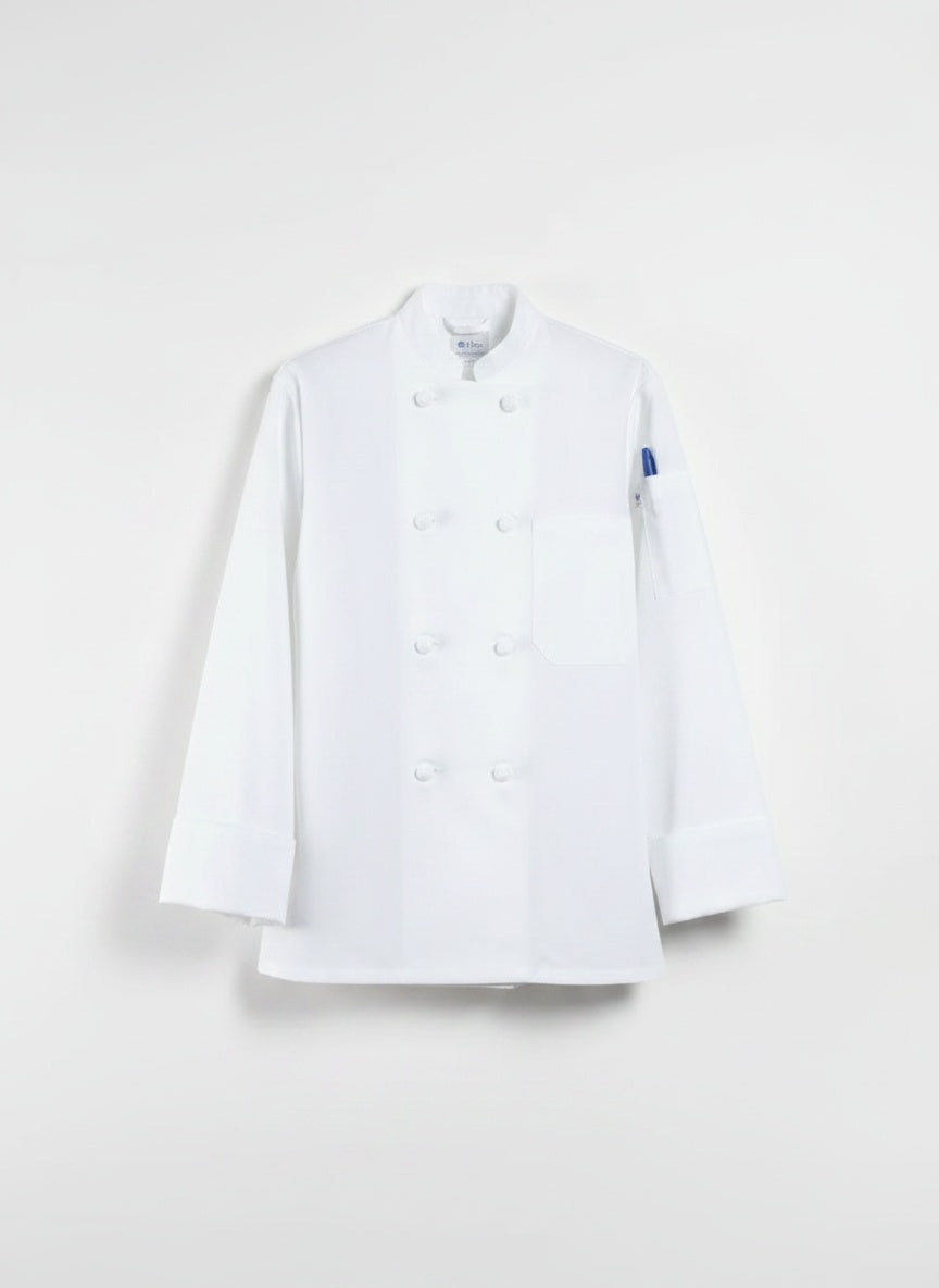 Sedona Women's Chef Coat White Flat