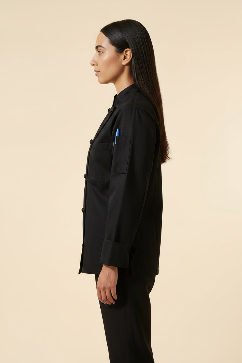 Sedona Women's Chef Coat White Side