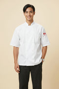 South Beach Short Sleeve Chef Coat-White