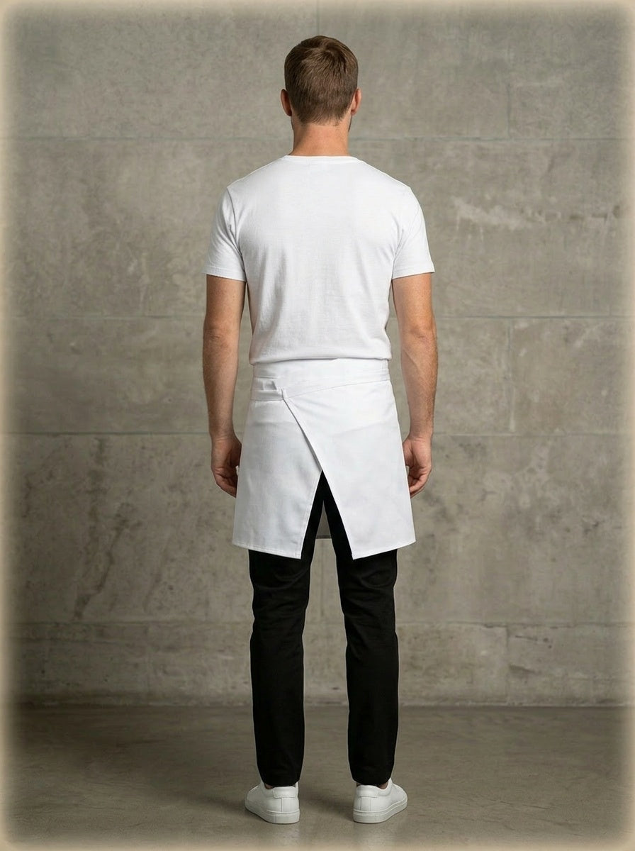 Standard 4-Way Apron F3017 White Back