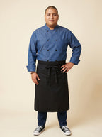 Standard Bistro Apron with 2 Patch Packets UC3012 Black 5