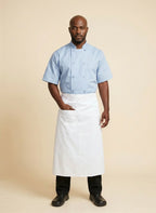 Standard Bistro Apron with Concealed Pocket UC3966 White 3