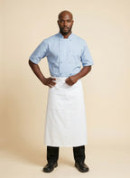 Standard Bistro Apron with Concealed Pocket UC3966 White 4