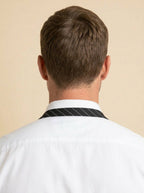 Standard V-Neck Apron with Split Pocket – UC3005 Pinstripe 4