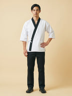 Sushi Coat White Black 