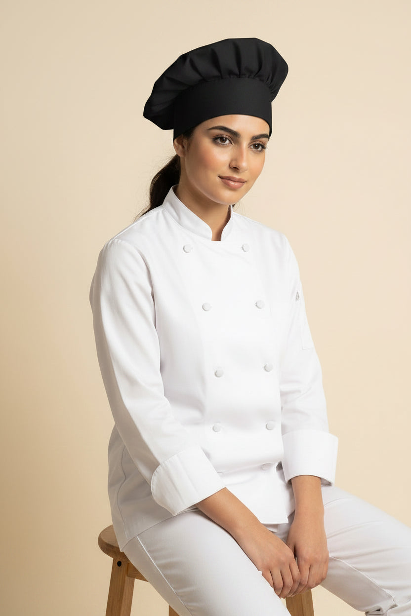 Twill Chef Hat Black