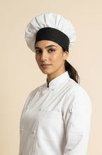 Twill Chef Hat White Black