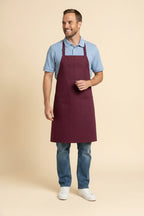 Utility Bib Apron Burgundy 