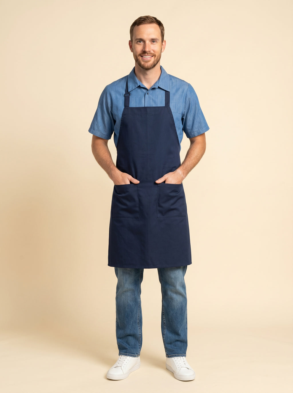 Utility Bib Apron Navy