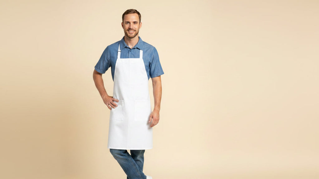 Utility Bib Apron White