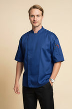 Venture Pro Vent Short Sleeve Chef Coat_1481_Royal
