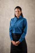 Woman's Made To Order Bistro Shirt Blue Culinary Classics