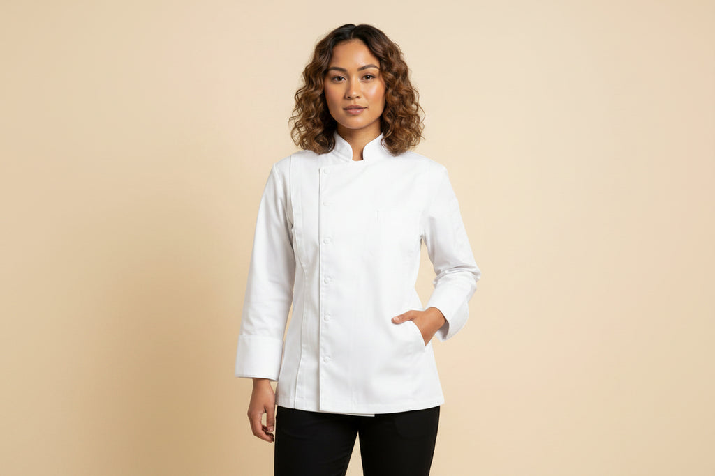 Woman's Milan Chef Coat White 