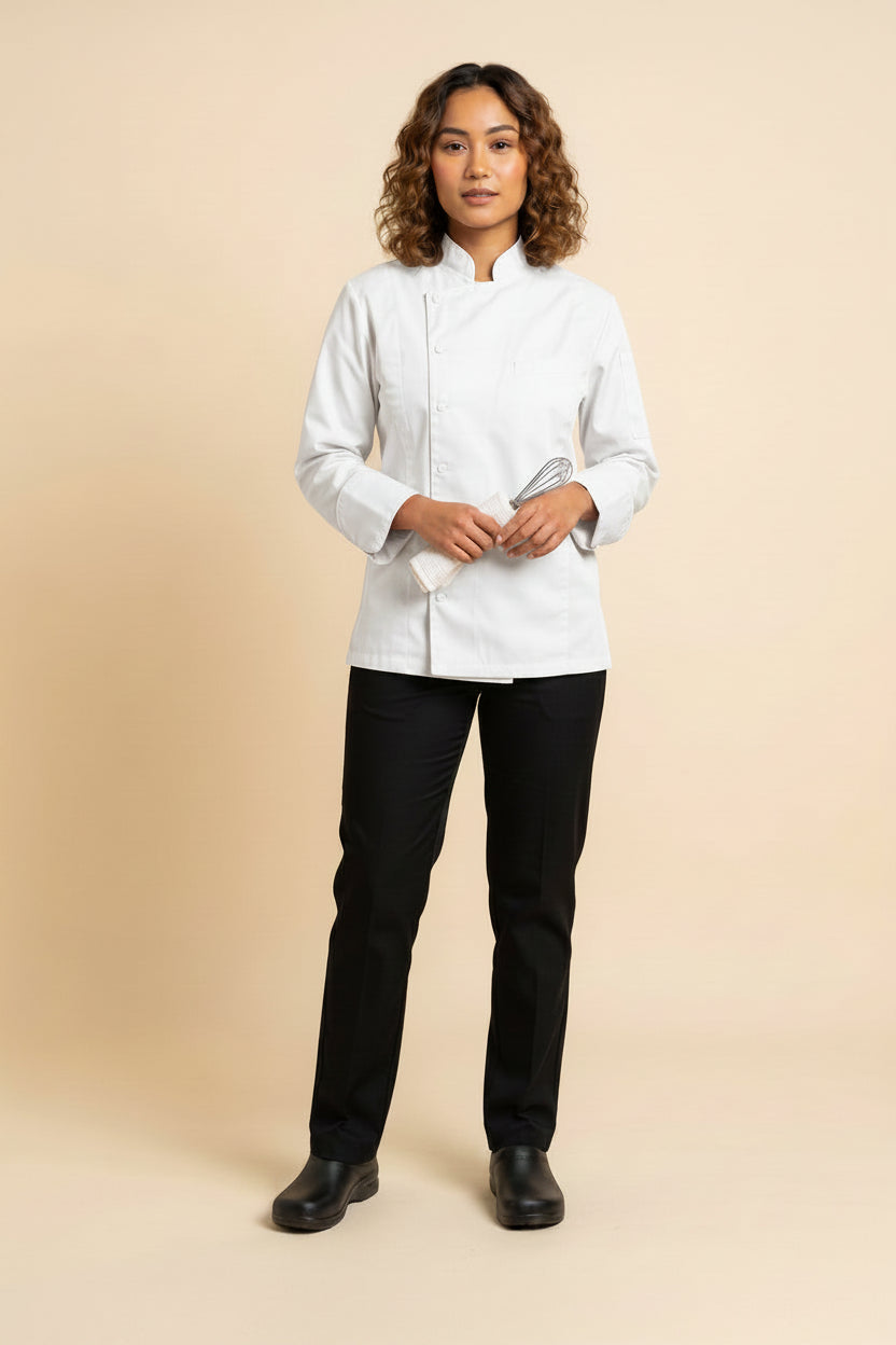 Women's Milan Chef Coat White