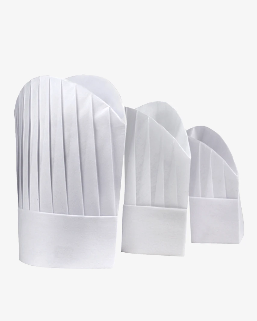 Disposable Hat 9 inch Vertical Pleated (20 Pack)