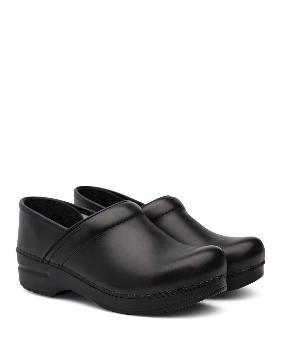 Dansko Black Box Leather Professional Clogs
